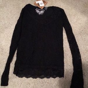 Lacy long sleeve blouse